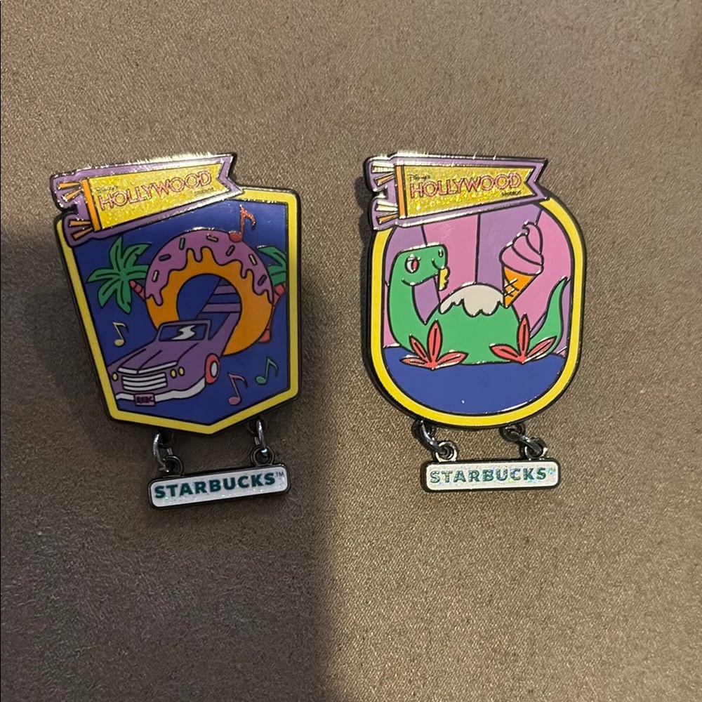 Starbucks Hollywood Enamel Pins